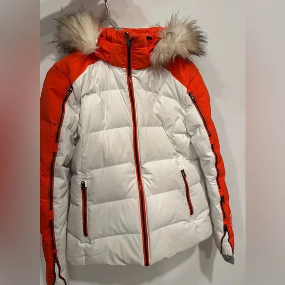 Women’s Spyder Falline GTX Gore Tex Infinium Insulated Ski Jacket White Size 12 - Picture 4 of 5